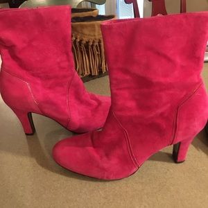 Antonio Melani  Hot pink suede boots